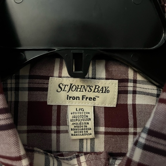 St. John’s Bay plaid button up shirt. - Picture 2 of 3